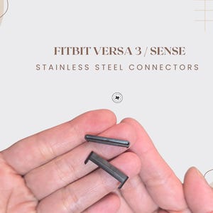 Fitbit Versa 3 Adapter, Fitbit Sense Stainless Steel Connector, Spring Bars