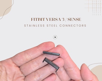 Fitbit Versa 3 Adapter, Fitbit Sense Stainless Steel Connector, Spring Bars