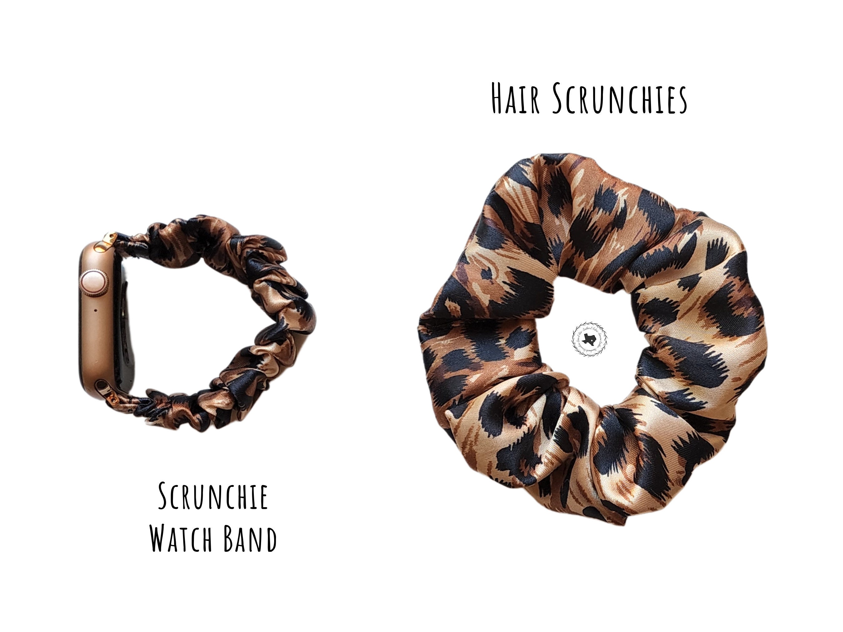 Leopard Print Scrunchies Series Watch Band for Apple Watch Fitbit Charge Sense Versa 20mm Samsung Fossil Gizmo Garmin Q7 Etsy Canada