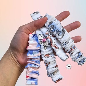 Winnie The Pooh Scrunchie Apple Watch Band, Handmade Cotton Fabric
