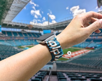 Handmade FL Football Team Scrunchie Watch Band for Apple Watch, Fitbit, Samsung, Garmin