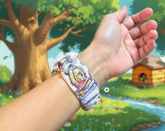 Silly Old Bear Scrunchie Band for Apple 11, Samsung 8, Fitbit 6, Gizmo