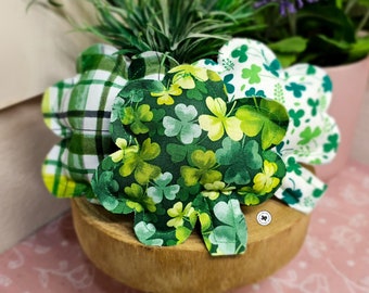 Handmade Shamrock Plush Pillow: Lucky St Patrick's Day Decor