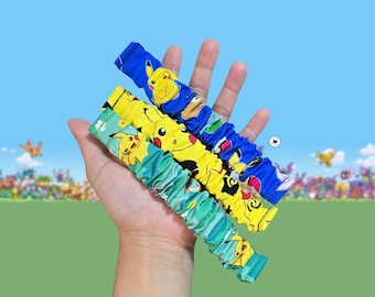 Kawaii Yellow Pocket Monster Scrunchie Watch Band | Fits Apple Watch, Fitbit, Samsung, Garmin, Gizmo