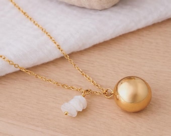 Pregnancy bola - natural stone - crystal healing - pregnancy jewelry - customizable bola