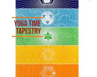 Seven Chakra Yoga Meditation Mat Tapestry, Blanket, Zen Home Decor - Bohemian Style