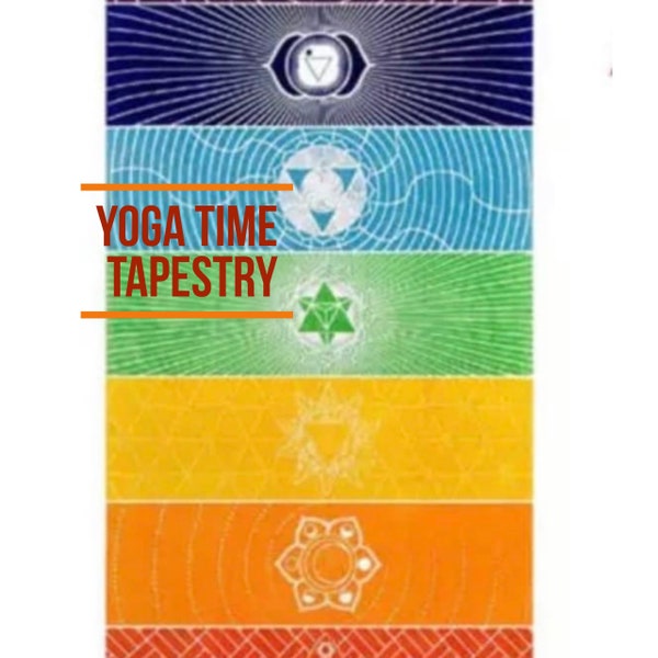 Seven Chakra Yoga Meditation Mat Tapestry, Blanket, Zen Home Decor - Bohemian Style