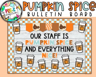Kit para tablón de anuncios del personal de Pumpkin Spice (descarga digital)