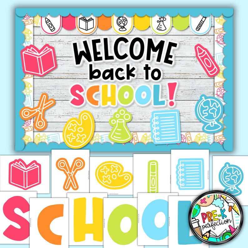 Rainbow Back to School Bulletin Board Decor (digital Download) - Etsy