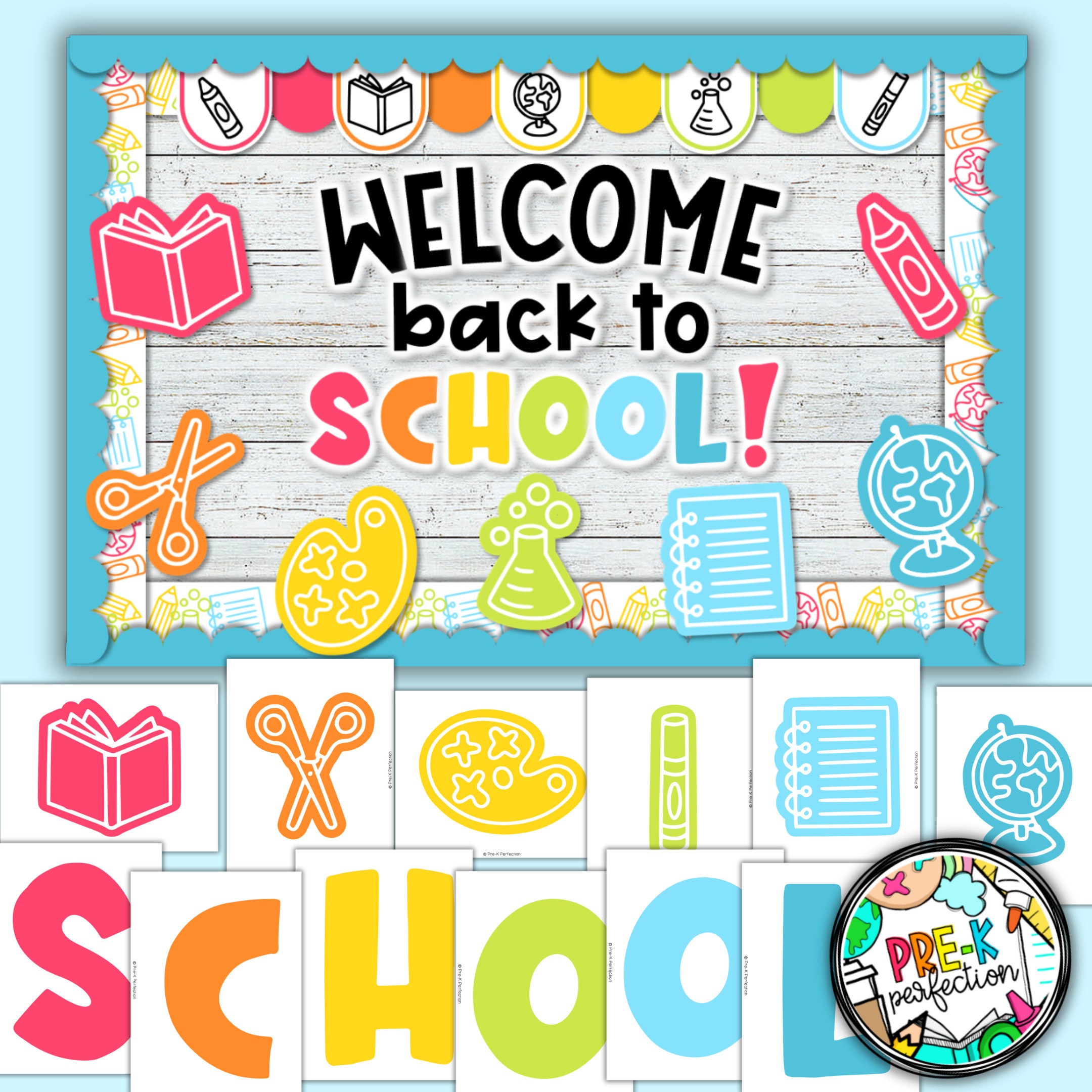 Rainbow Back to School Bulletin Board Decor (digital Download) - Etsy