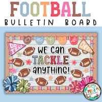 Football Bulletin Board Set | Printable Bulletin Board Kit for Football ...