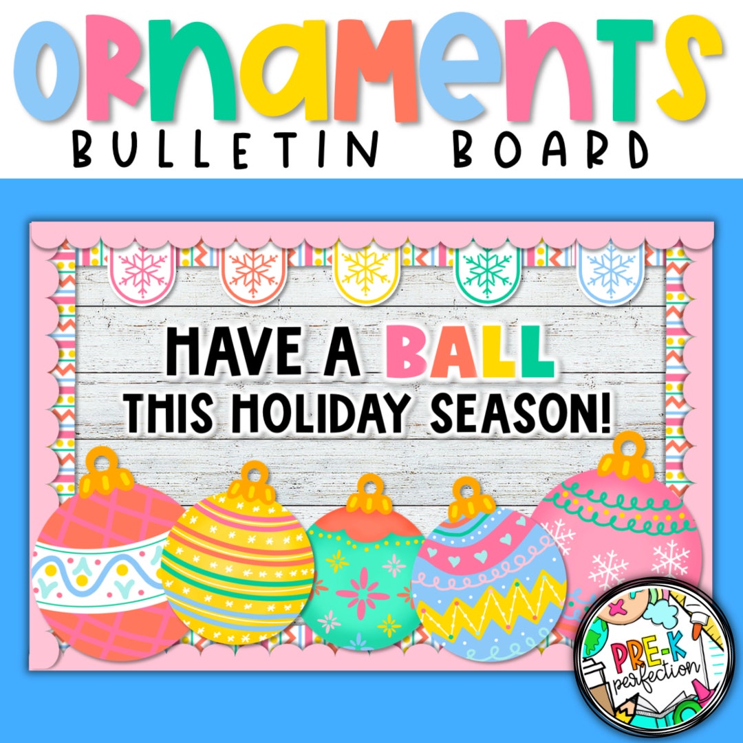 Holiday Ornament Bulletin Board Holiday Board Christmas Ornaments Decor