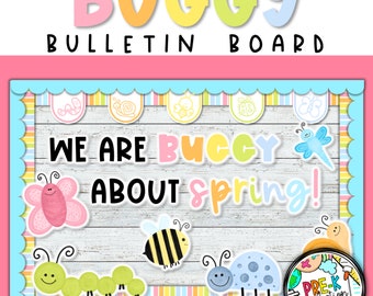Spring Bug Bulletin Board Decor (Digital Download)