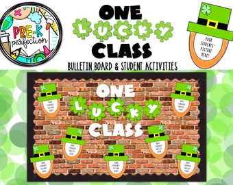 Leprechaun Bulletin Board | St Patrick's Day Bulletin Board | Lucky Clover Bulletin Board | March Bulletin Board Idea| Door Decor Idea