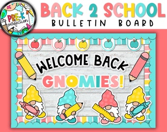 Prikbord Terug naar school: decoratie schoolkabouters (digitale download)