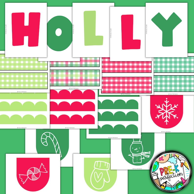 Holly Jolly Christmas Bulletin Board Decor (digital Download) - Etsy