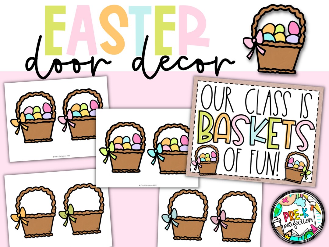 Editable Easter Door Decor: Classroom Bulletin Board (digital Download ...