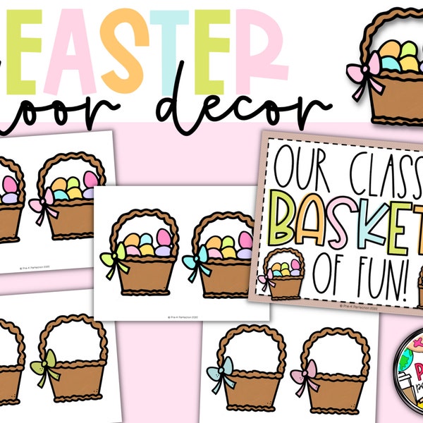 Easter Door Decor | Easy to Use | Digital Product | Easter Eggs, Easter Baskets, Easter Bunny, PEEPS