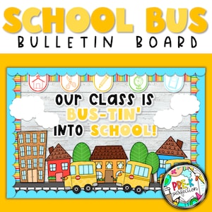 School Bus Bulletin Board | Transportation Bulletin Board | Back to School Decor