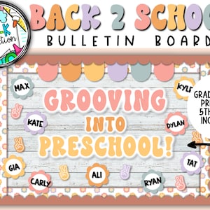 Have a Groovy School Year Bulletin Board | Retro Groovy School Year Bulletin Board | Groovy Classroom Decor
