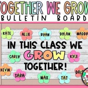 Together We Grow - Grundschul Bulletin Board - Digitales Produkt