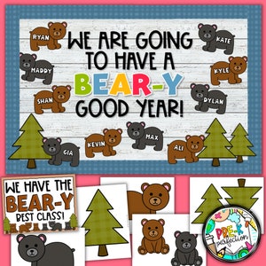 Baby Bear Bulletin Board Back to School Bulletin Board Digital Download Bulletin Board Kit imagem 2