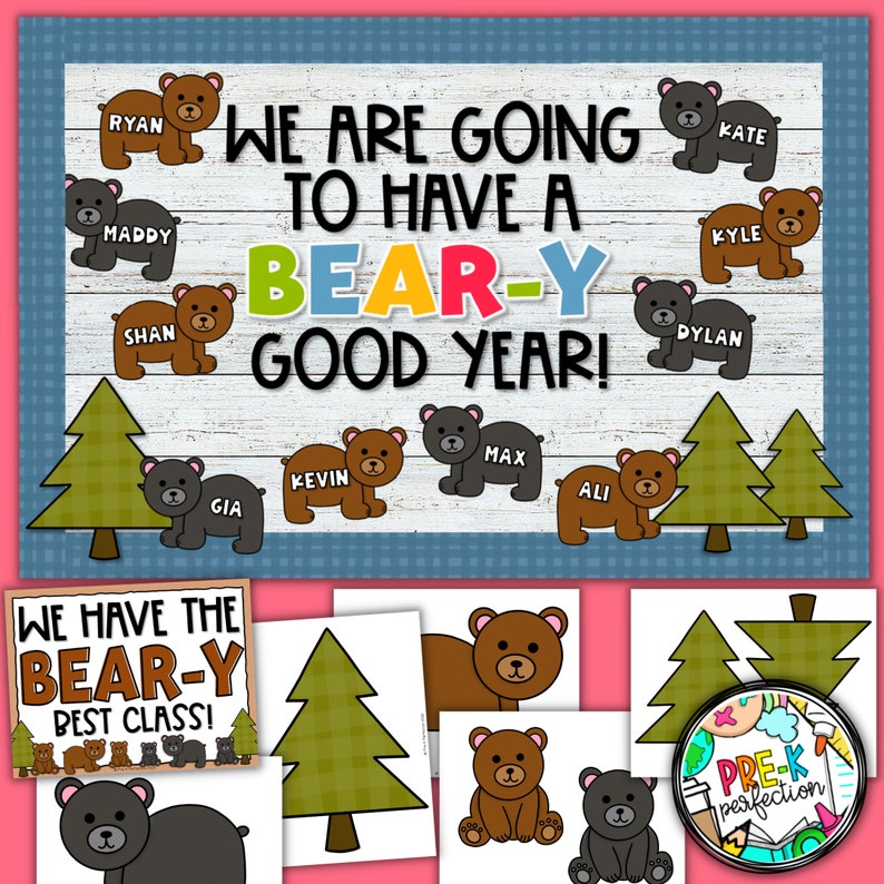 Baby Bear Bulletin Board Back to School Bulletin Board Etsy