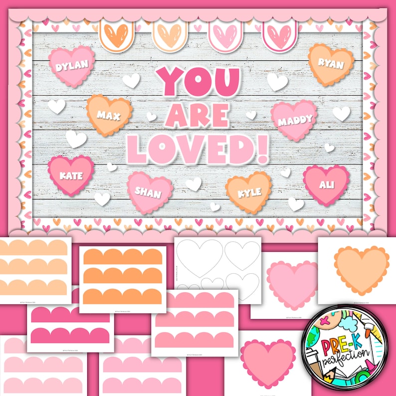 You Are Loved Bulletin Board February Bulletin Board Etsy