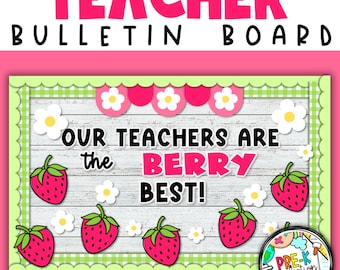 Kit para tablón de anuncios de agradecimiento a los mejores profesores de Berry (descarga digital)