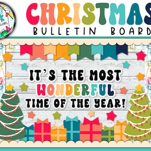 Christmas Bulletin Board | Holiday Bulletin Board | Christmas Decor