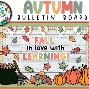 Fall Leaves Bulletin Board Kit: Autumn Classroom Decor (Digital Download)