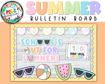 School's Out For Summer Bulletin Board Kit (Digital Download)