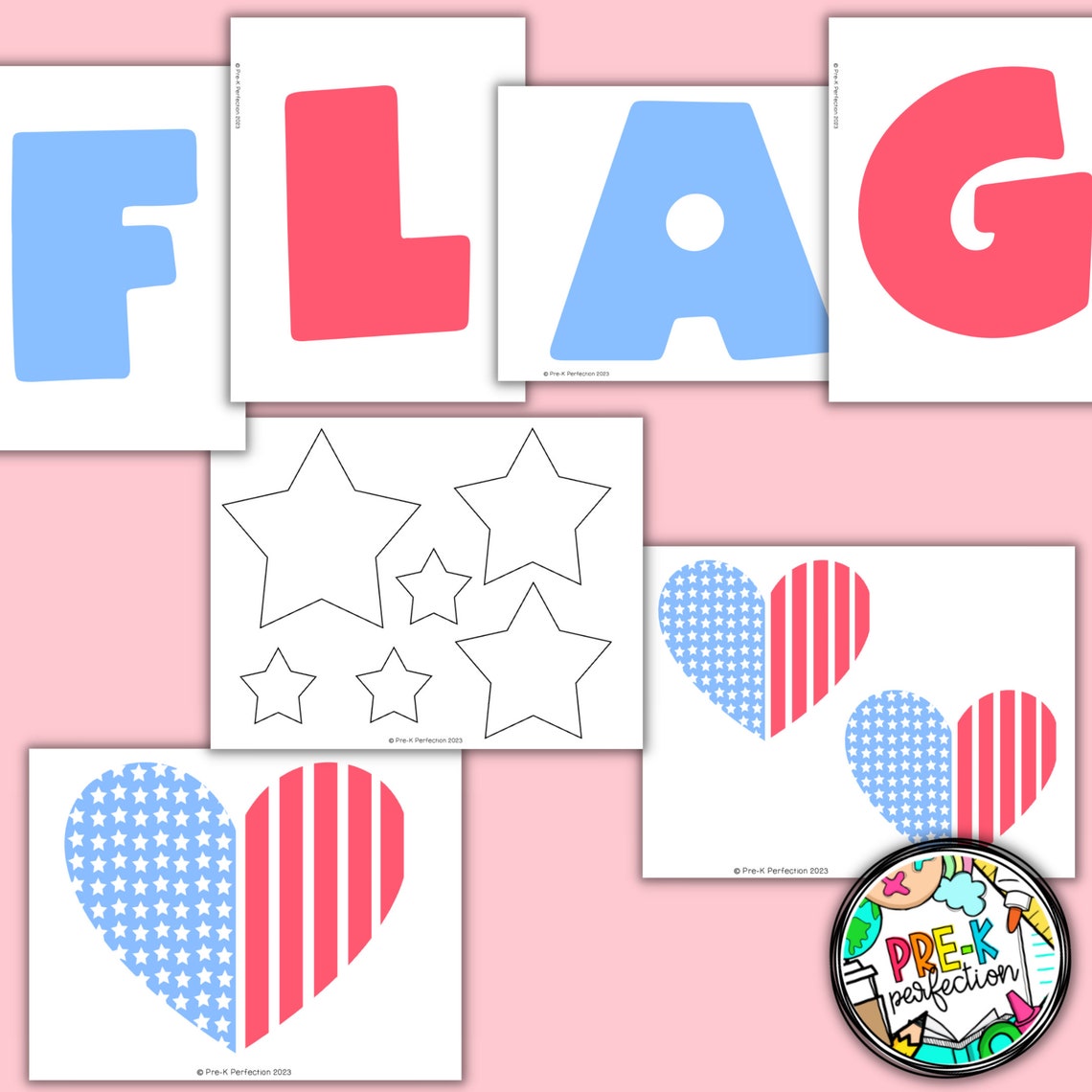 American Flag Bulletin Board Fourth of July Bulletin Board Etsy