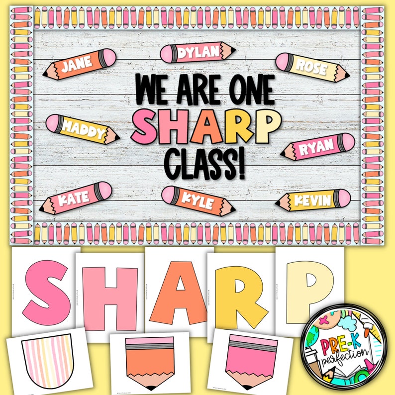 Back to School Bulletin Board Pencil Bulletin Board Etsy