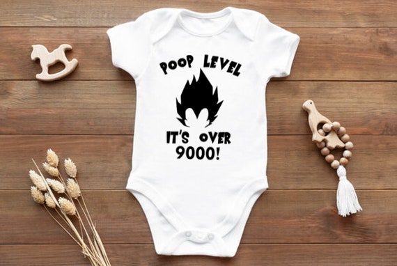Dragon Ball Z Baby Onesie Poop Level 9000 Baby - Etsy Australia
