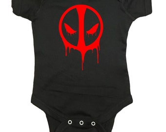 Deadpool Baby Onesie "Logotipo" Ropa de bebé