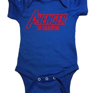 Macacão de bebê dos Vingadores "Vingador em treinamento" Roupas de bebê