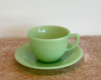 Jadeite Fireking Cup and Saucer