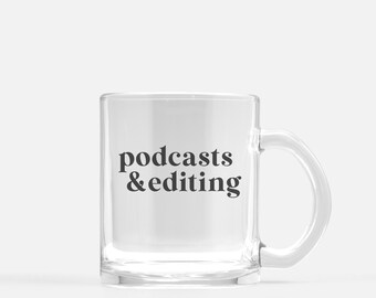 Podcast and Editing Mug | Gift for Photographer | Photography Mug | Editing Mug