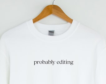 Fotografie Sweatshirt | Schnitt Sweatshirt | Videographie Sweatshirt | Schriftsteller Sweatshirt | Geschenk für Fotografen