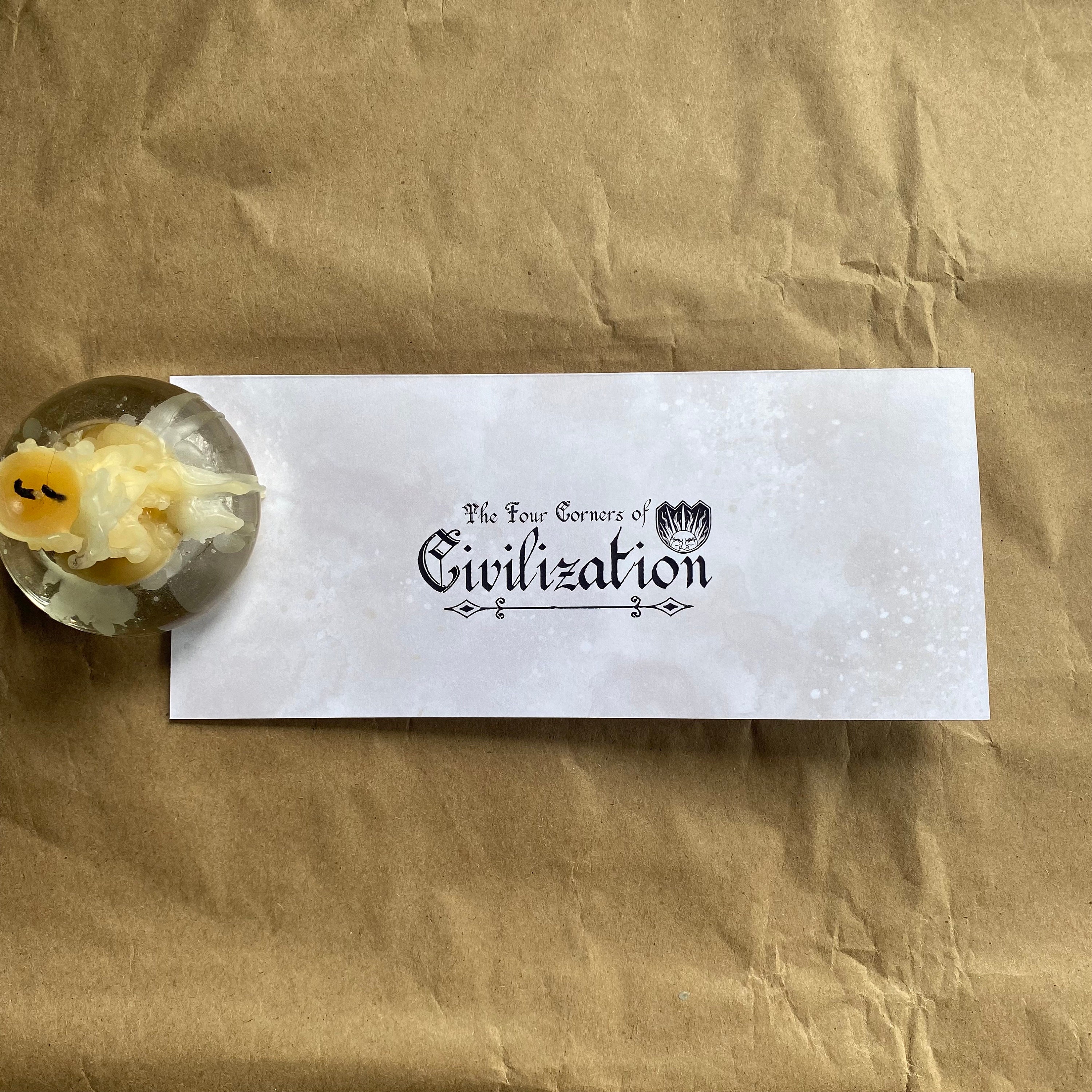 The Four Corners of Civilization map From Kingkiller/ the Etsy Ireland