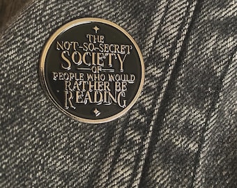 Secret Society Bookish Pin