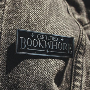 Certified Bookwhore- Enamel Bookish Pin