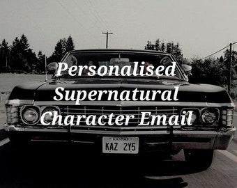 Personalised Supernatural Character Email