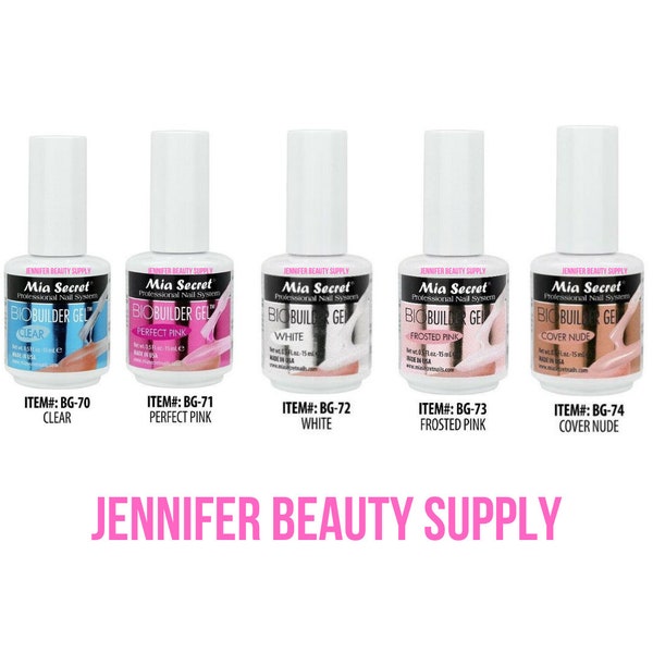 Mia Secret Bio Builder Gel CLEAR 15ml Made in USA | Jennifer Beauty Supply