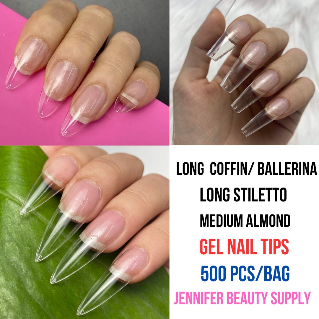 4 in 1 Curing Base Gel, Soft Gel Nail Tip Adhesive, Alloy Studs