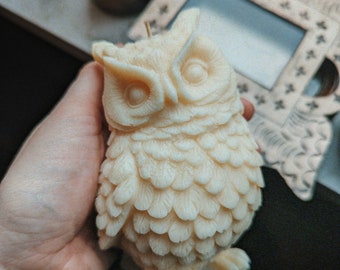 Owl Familiar Candle | Bookish | Magick | Altar | beeswax and soy