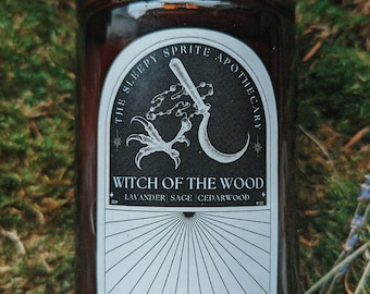 Witch of the Wood | Baba Yaga| Bookish | Lore | white sage | lavender | Cedar | Luxury Candle| 10 oz