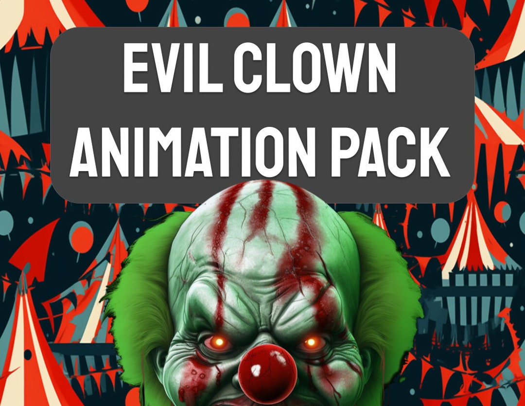Evil Clown Animation Pack - 5 Unique Clowns, Fast & Slow Versions ...