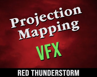 Red Thunderstorm VFX - Instant Download 4K MP4 file